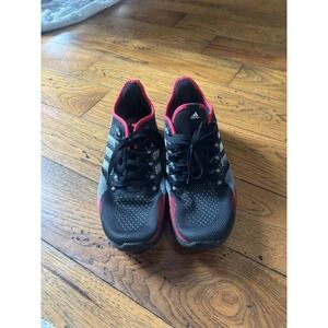 Adidas Men Fluidflow 2.0 Running Shoes Black Red Size 10.5 Athletic Sneakers